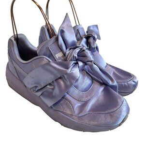 Puma Fenty by Rihanna Bow sneakers womens 8.5 Sweet Lavender light purple satin